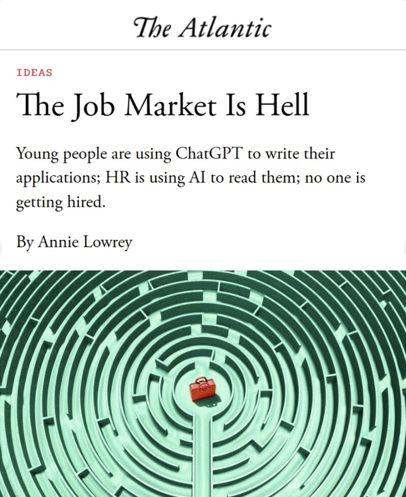 AI 正在讓求職市場陷入自動化投遞與篩選的循環