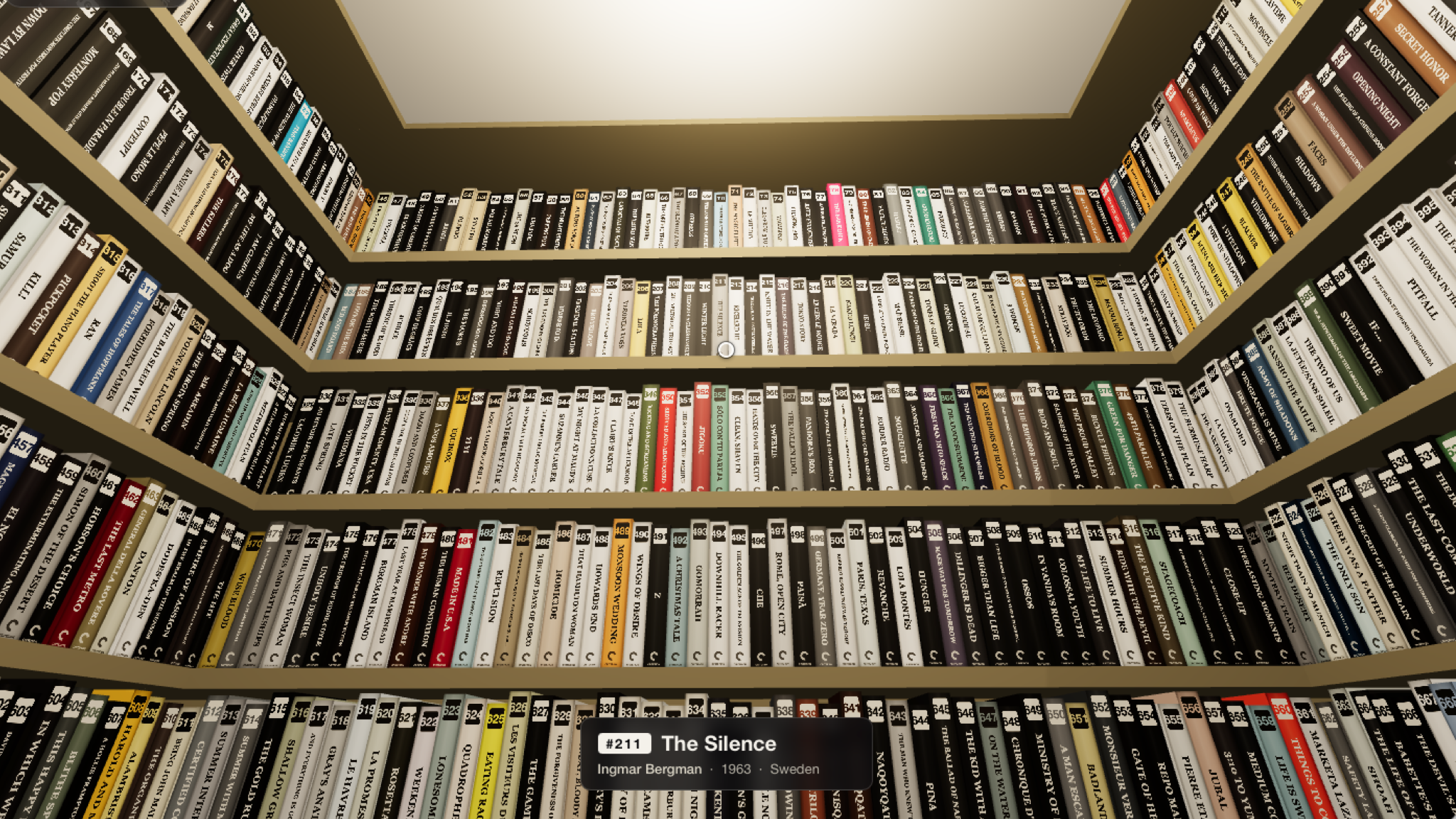 Criterion Closet 數位電影典藏空間截圖